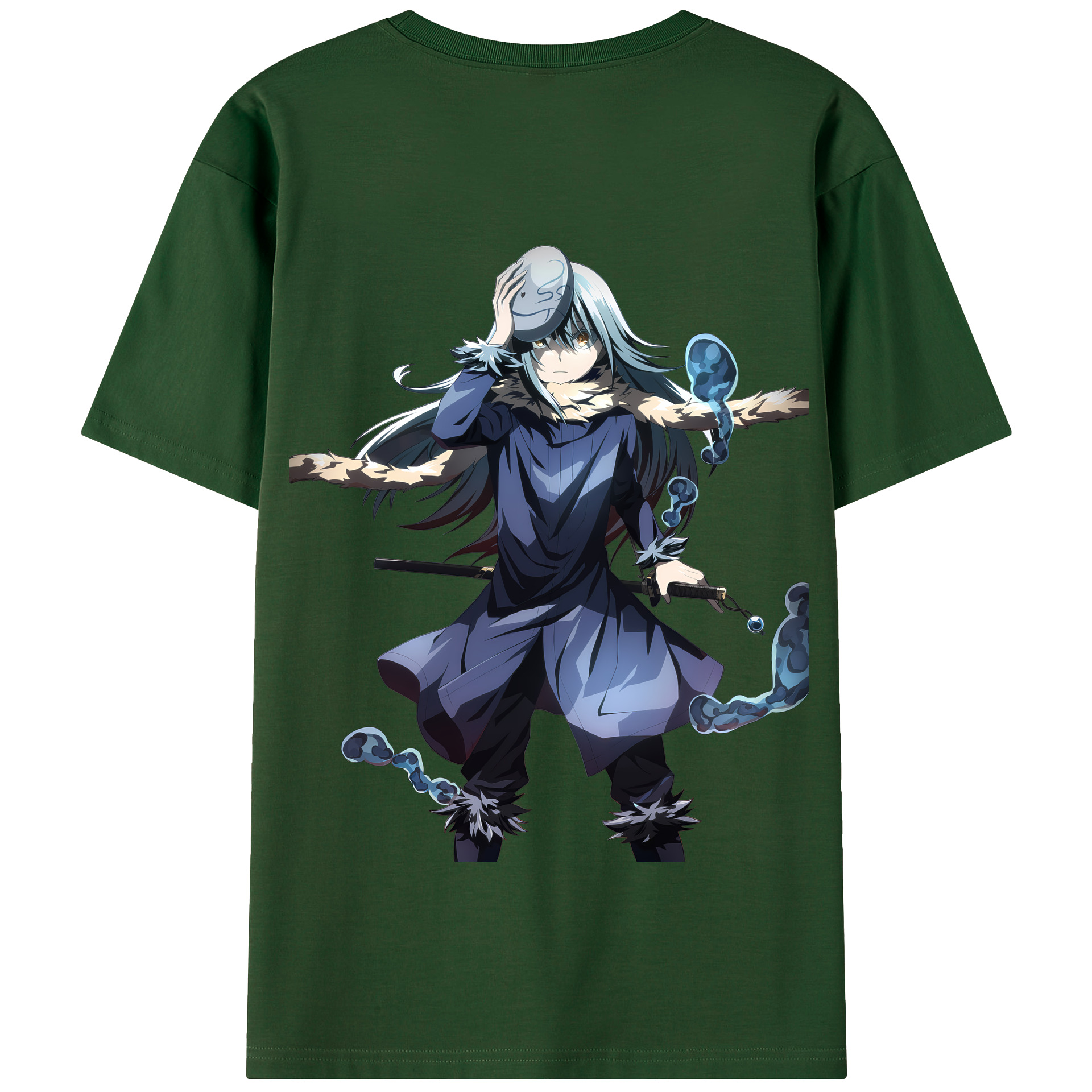 （画像用） 転スラ Regarding Reincarnated to Slime 綿100％半袖Tシャツ（背面プリント）